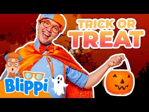 Blippi's Halloween Sing Along 🎶🎃Trick or Treat + Halloween Spell Song | Blippi Songs