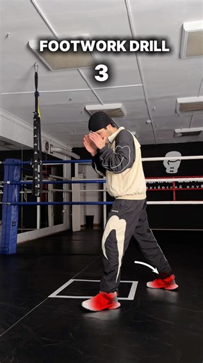 Boxing footwork drill✔️#boxer #boxingtraining #boxingcoach #footwork #boxing