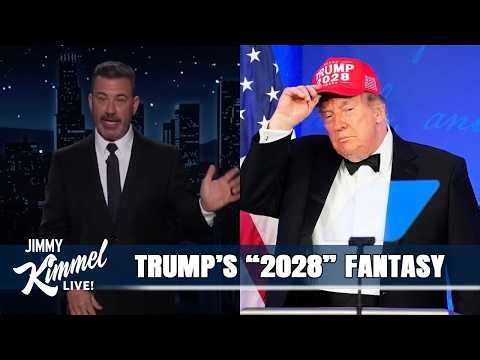 Trump’s “2028” FANTASY Runs Straight Into the Constitution | Jimmy Kimmel