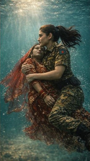 Heroic Rescue! Bride Thrown From Wedding Bus Saved by Army Officer | #ai #army