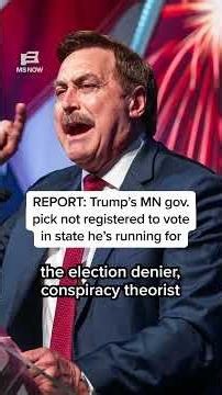 REPORT: Trump's MN gov. pick not registered to vote in state he's running for