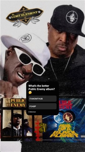 What's the better Public Enemy album? 🤔#PublicEnemy #HipHop #VS #Battle #culture #knowledge #rap