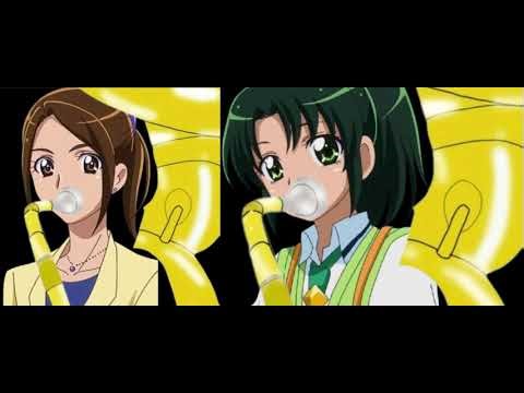 Smile Precure (2013) Namie Sasaki And Nao Midorikawa Playing Sousaphone Duet Scene