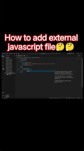 How to Add External JavaScript in HTML | Script Tag Explained