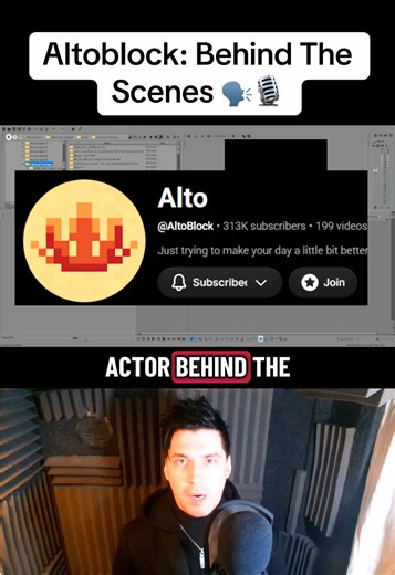 Altoblock: Behind The Scenes 🗣️🎙️ #alanbecker #stickman #stickmananimation #animation #voiceactor