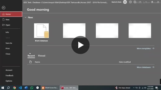 #msaccess #database #computerscience #studentproject #tech | Ayesha designer