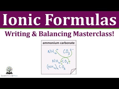 Writing Balanced Ionic Compound Formulas | Full Masterclass