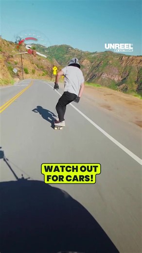 Nick Broms’ high speed downhill skateboarding drift—epic car pass & longboard sliding!