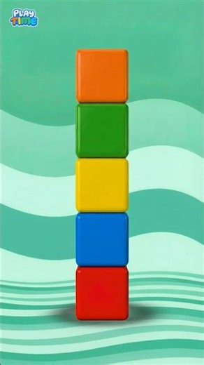 Learn Colors With Toy Bricks 🔴🟡🔵🟣 | Cartoon for Kids | Nursery Rhymes & Kids Songs #kidsongs #shorts