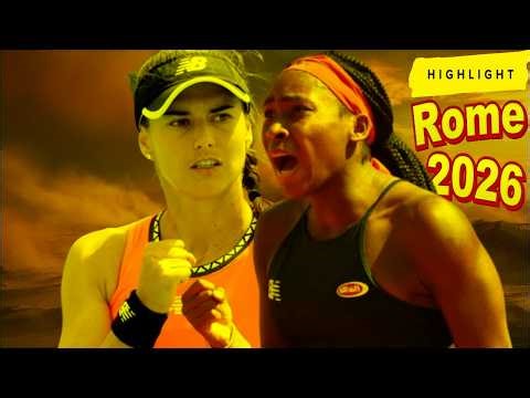 Coco Gauff vs Sorana Cirstea Highlights | Rome Open 2026