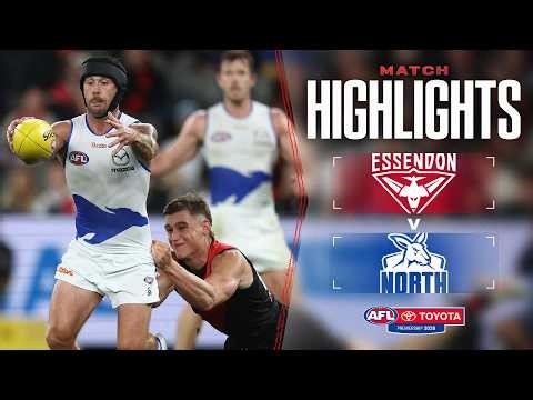 Essendon v North Melbourne Highlights | Round 3, 2026 | AFL