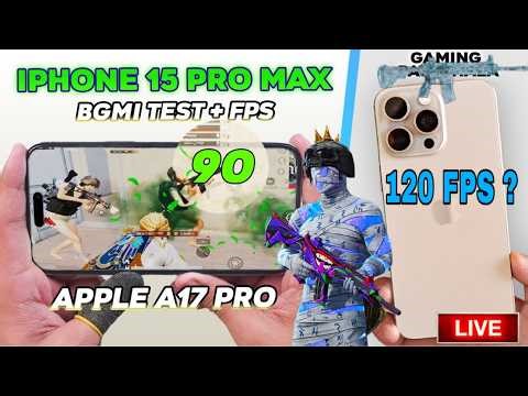Super Smooth + 120Fps Test In iPhone 15 Pro Max Bgmi 4.1 Update | iPhone 15 Pro Max #bgmilive