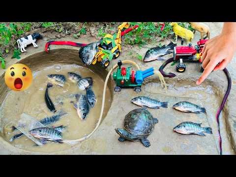 diy mini powerful diesel engine water pump for fish 🐟 science project‪