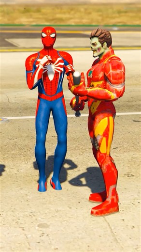 Spider-man hot temper 3 | Marvel Toys #gta #spiderman #funnyvideo #shorts #homemaranha
