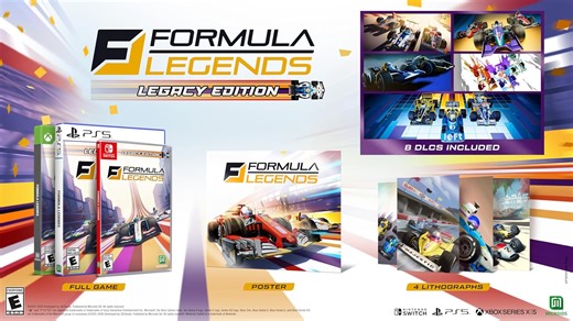 Formula Legends receiving a Nintendo Switch physical release, pre-orders open