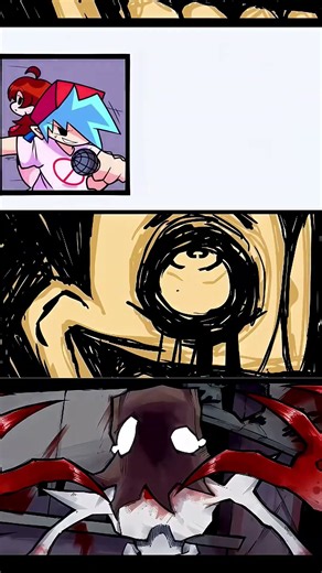 Epic Showdown: Nightmare Bendy vs SCP Foundation in FNF! 😱 #shorts