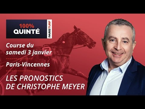 Pronostics Quinté PMU - 100% Quinté du Samedi 3 janvier à Paris-Vincennes
