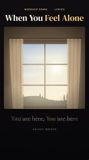 When You Feel Alone | You Are Here (Worship Song with Lyrics) #Shorts