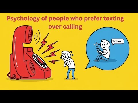 Psychology of people who prefer text over calling