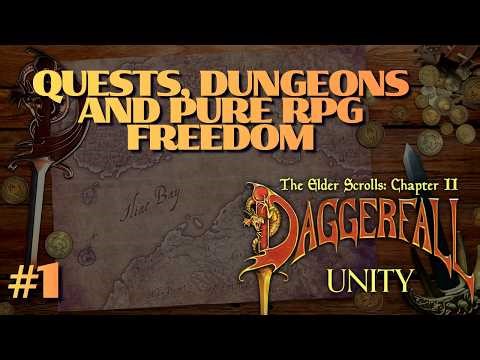 Daggerfall Unity – Doing Some Quests & Exploring Dungeons