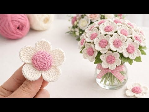 This Crochet Flower Looks So Real! 🌼 Easy Daisy Tutorial for Beginners