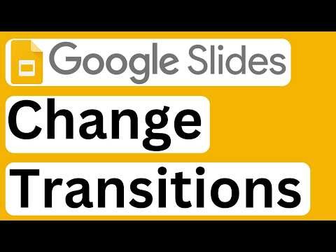 How to Change Transitions in Google Slides