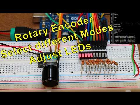 Rotary Encoder with LEDs and switch Modes