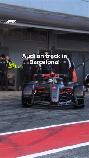 Sound ON 🔊 A first look at the Audi on track in Barcelona! 😮‍💨 #F1 #Formula1 | F1