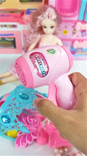 Cute Pink Beauty Makeup Set Toys, Satisfying With Unboxing ASMR Videos