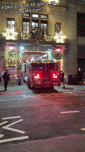 FDNY Engine 65 Responds to EMS Call