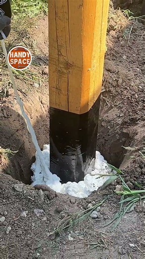 Backyard Engineering! Fence Post and Stretch Wrap Construction!