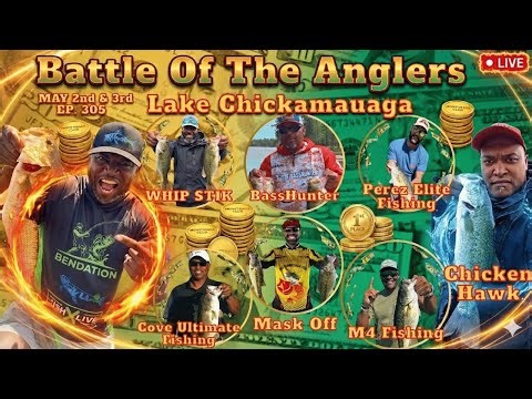 BATTLE OF THE ANGLERS: LAKE CHICKAMAUGA! BIG BASS HUNT! EPISODE 306 | DAY 2 LIVE