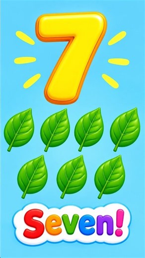 Number 7-Learn numbers for Kids Number7 #LearnNumbers #NumbersForKids #CountingForKids#numbers
