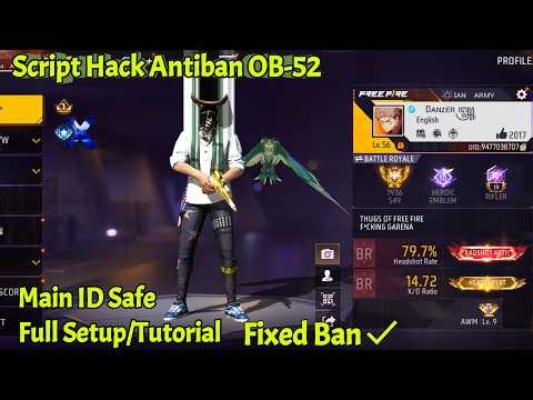 Free Fire Script Hack Antiban OB-52 Work Rank Aimbot🎯 Magic Bullet Fixed Blacklist | AVGaming