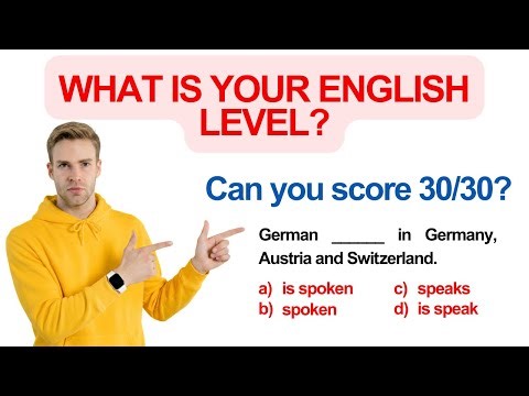 What is YOUR English level? Can you score 30/30? #learnenglish #englishtest #englishsnaplessons
