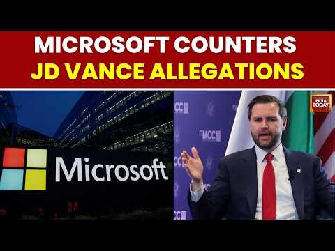 US Visa Row: Microsoft Responds To JD Vance's H-1B Visa Allegations | PERM Freeze | India Today