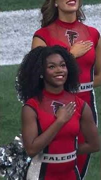 Chavis Flagg performs the national anthem at the home game against New Orleans #nfl #nflfootball