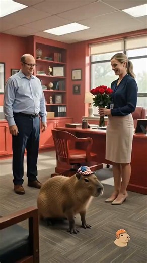 Capybara Got Blamed for Painting the Principal's Office, But Won a Scholarship! 😱 #capybara