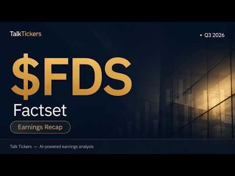FactSet Q3 2026 Earnings: AI Drives 7.1% Growth & Strategic Google Cloud Partnership