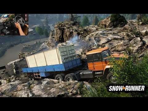 Snow Runner Gameplay - Oversized Cargo x 0/1 Deliver To Broken Pier !