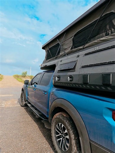All-Aluminum Pop-Up Pickup Camper for Off-Road Adventures