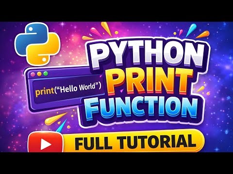 PYTHON PRINT FUNCTION FOR BEGINNERS