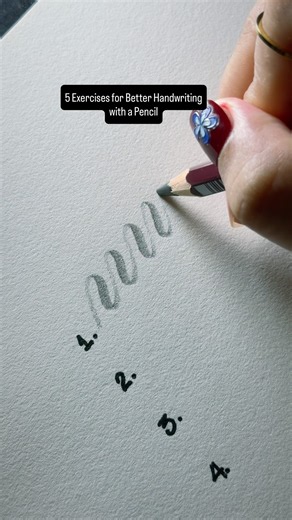 5 Easy Exercises to Improve Your Handwriting with a Pencil #viral #fyp #reels #shorts