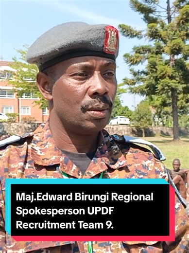 UPDF Recruitment Bushenyi & Mitooma 2026 — Maj. Edward Birungi Update