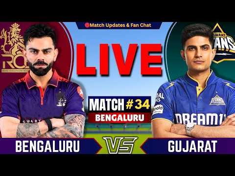 🔴RCB vs GT, 34th Match IPL 2026 | Live Cricket Match Today | Bengaluru vs Gujarat Live | IPL Match