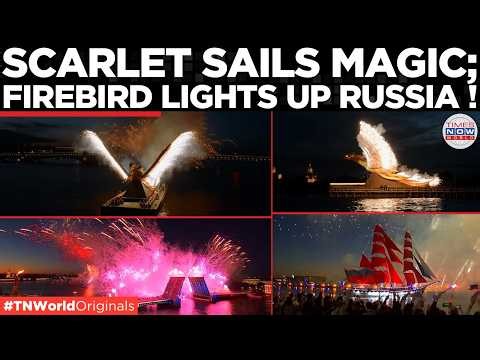 WATCH: Glowing Firebird Dazzles Thousands at Russia's Scarlet Sails | Times Now World