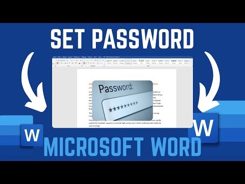 How To Set Password On Microsoft Word Document