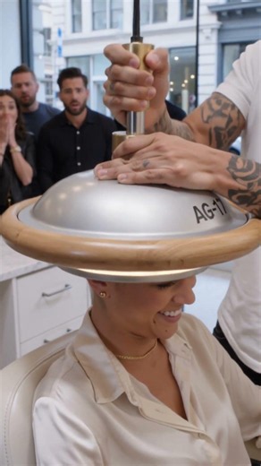 The Robot That Braids a Full Head in 7 Seconds 🤖 Would You Sit in Chair 17? #shorts