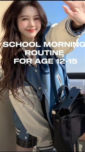 School Morning Routine for Girls Real school mornings aren’t perfect… but they can be peaceful💯💖