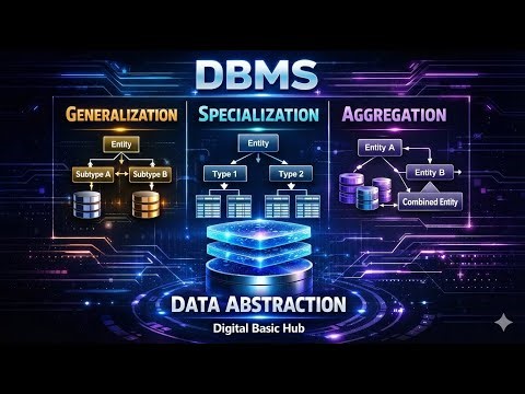 Generalization , Specialization and Aggregation | Data Abstraction in DBMS| Digital Basic Hub
